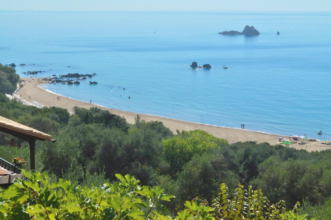 Luxury Loft Apartment With Pool - Pelekas Beach, Corfu Extérieur photo